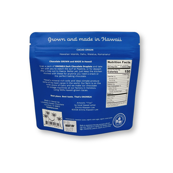 Onomea Dark Chocolate Droplets