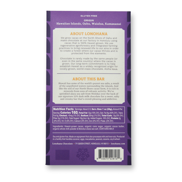 Hawaiian Milk Chocolate with Sea Salt