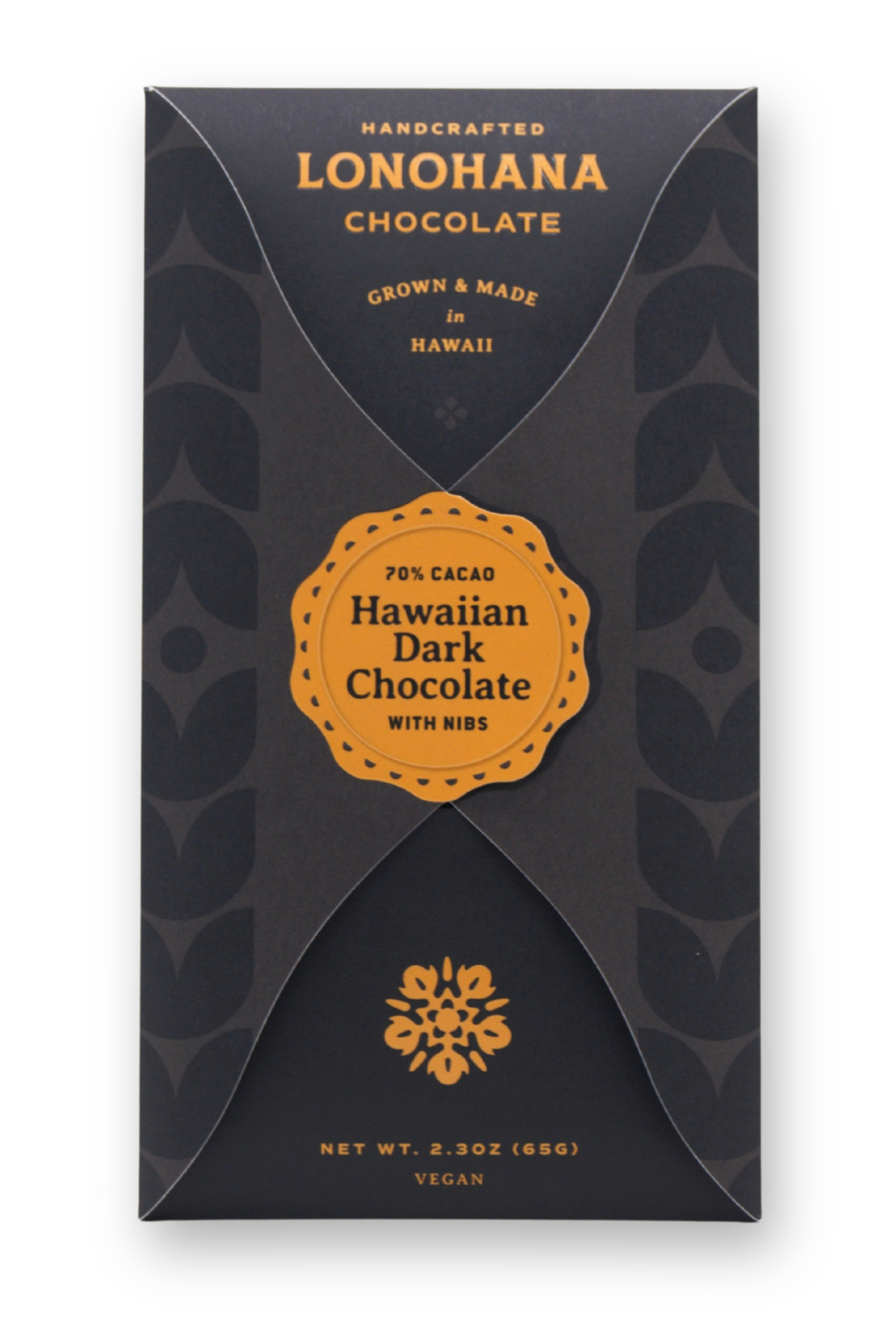 Hawaiian 70% Dark Chocolate with Nibs Hawaiian 70% Dark Chocolate with Nibs