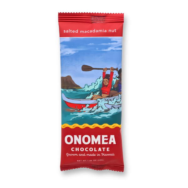 ONOMEA - Salted Macadamia Nut Chocolate Bar