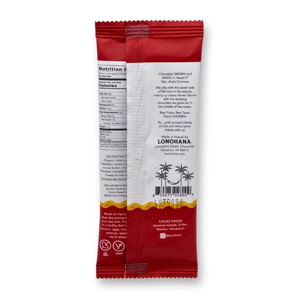 ONOMEA - Salted Macadamia Nut Chocolate Bar