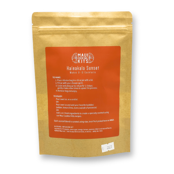 Maui Cocktail Infusion Kits: Haleakala Sunset