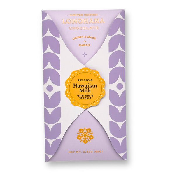 Hawaiian Milk Chocolate with Nibs and Sea Salt