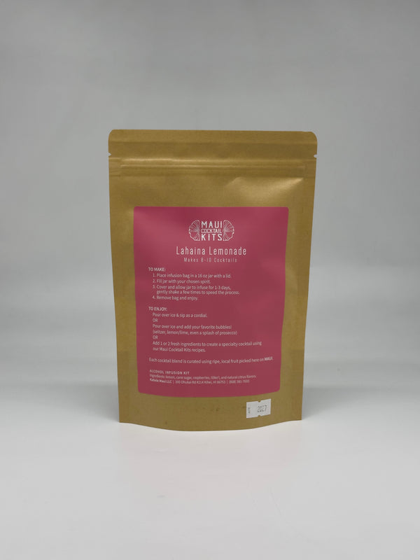 Maui Cocktail Infusion Kits: Lahaina Lemonade