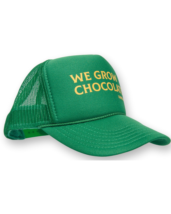 We Grow Chocolate Trucker Hat - Kelly Green