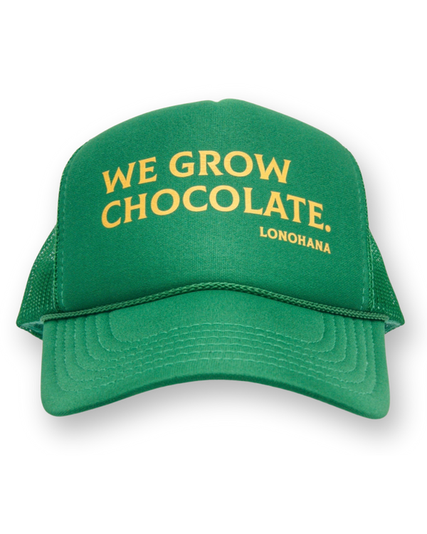We Grow Chocolate Trucker Hat - Kelly Green