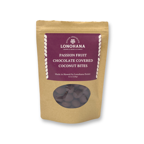 Lonohana Passion Fruit Chocolate Covered Coconut Bites